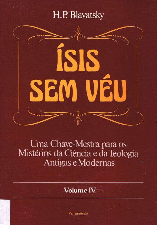 Ísis sem Véu - Volume IV - Teologia